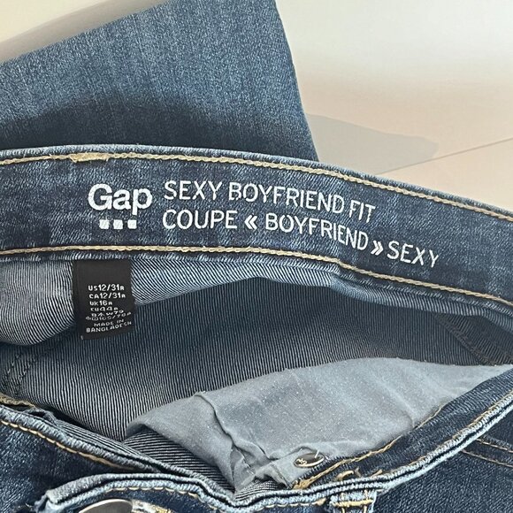 Gap Sexy Boyfriend fit ankle Jeans size 12 - Picture 3 of 5